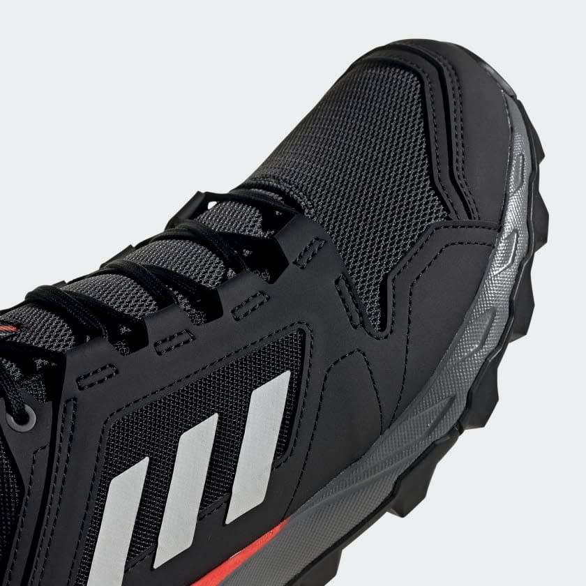adidas TERREX Men`s AGRAVIC TR TRAIL RUNNING Core Black / Grey/ Solar Red EF6855 Size UK 7 (SA 7)