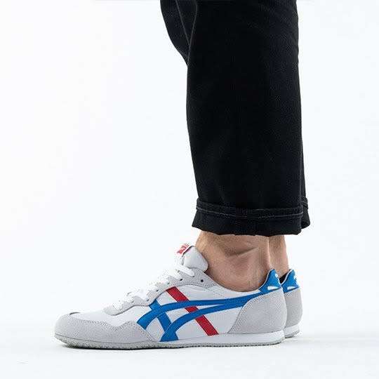 Onitsuka Tiger Men`s SERRANO White/ Blue 1183A084 100 Size UK 11 (SA 11)