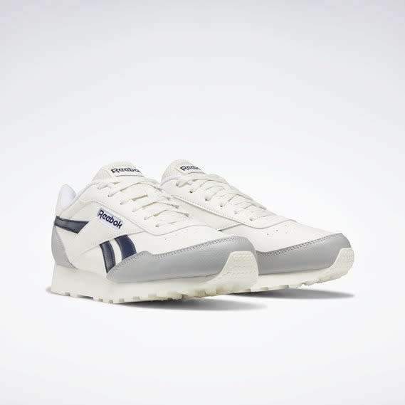 Reebok Men`s Rewind Run Chalk/ Vector Navy/ Pure Grey 3 GV8544 Size UK 8 (SA 8)
