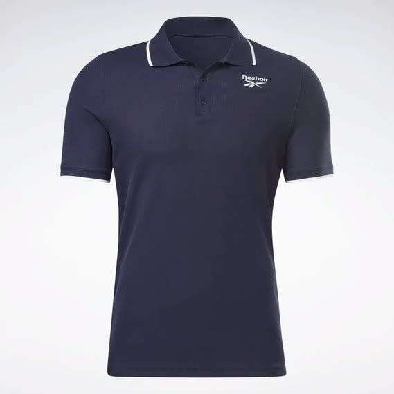 Reebok Men`s Identity Pique Polo Shirt Navy Blue H49685 Size XXL