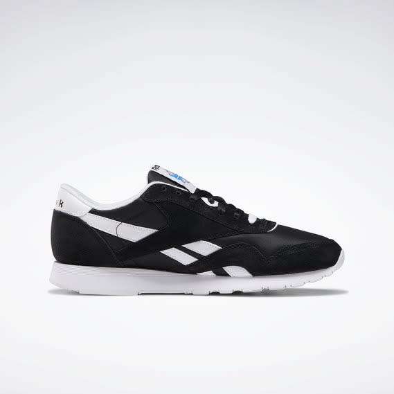 Reebok Men`s Classic Nylon Black/ White FV1592 Size UK 9 (SA 9)
