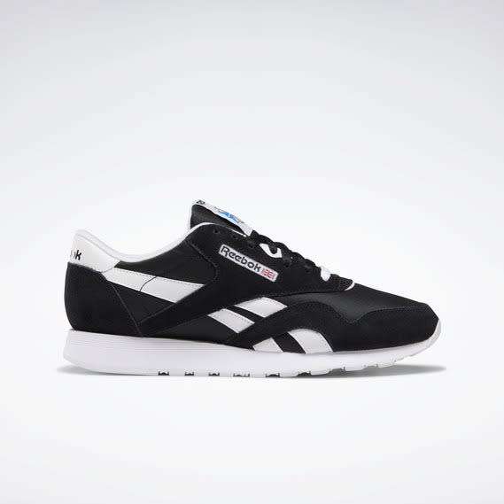 Reebok Men`s Classic Nylon Black/ White FV1592 Size UK 9 (SA 9)