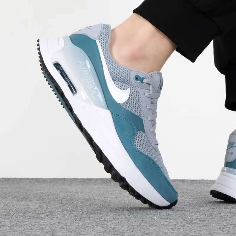 Nike Men`s AIR MAX SYSTM Wolf Grey/ White- Noise Aqua DM9537 006 Size UK 9 (SA 9)