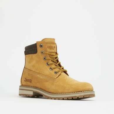 Jeep Women`s GECKO LEATHER BOOT CAMEL FLW22127 Size UK 7 (SA 7)