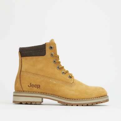 Jeep Women`s GECKO LEATHER BOOT CAMEL FLW22127 Size UK 7 (SA 7)