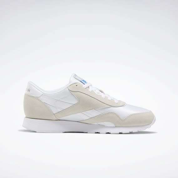 Reebok Men`s Classic Nylon White/ Light Grey FV1593 Size UK 8 (SA 8)