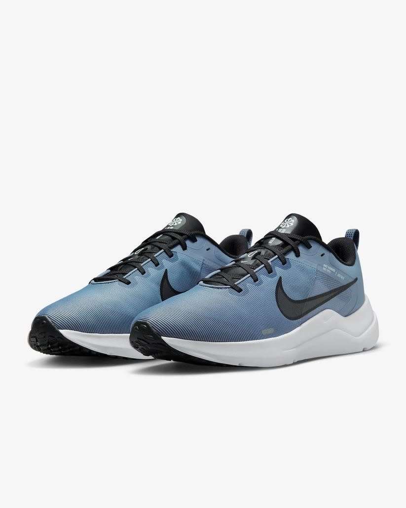 Nike Men`s Downshifter 12 Ashen Slate/ Black Cobalt DD9293 401 Size UK 10 (SA 10)