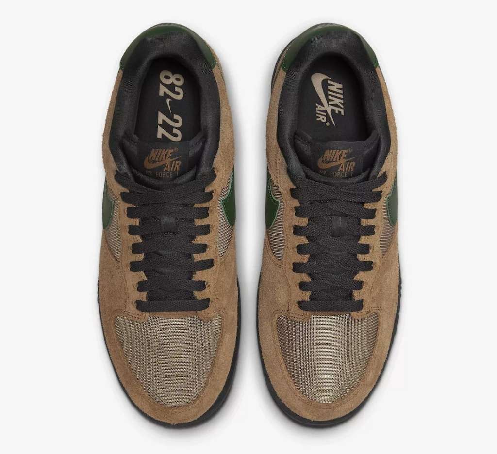 Nike Men`s PRELOVED Air Force 1 Unity Beef & Broccoli Brown LTD ED. FJ1533 200 Size UK 8 (SA 8)