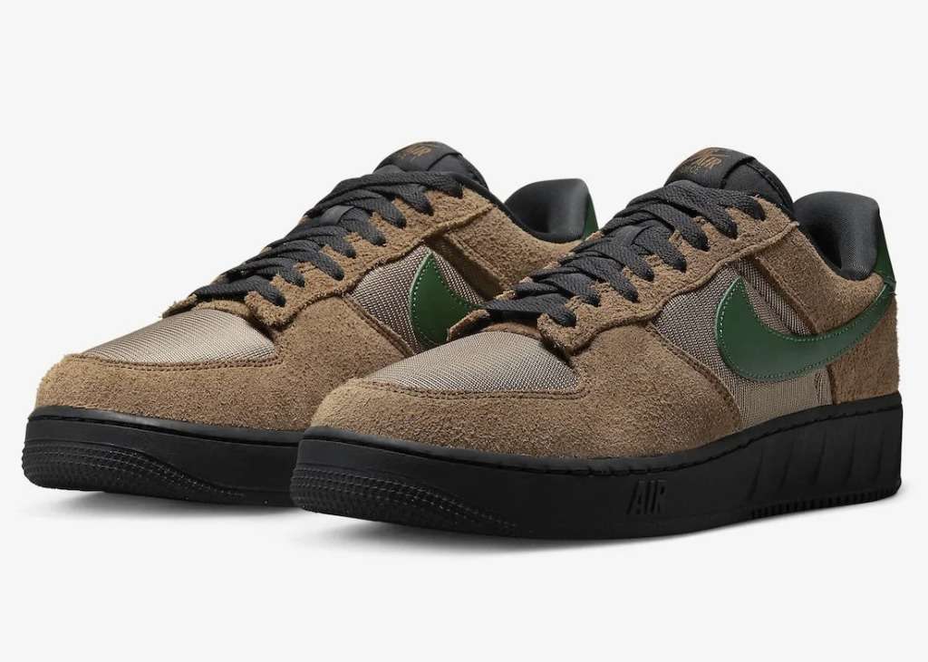 Nike Men`s PRELOVED Air Force 1 Unity Beef & Broccoli Brown LTD ED. FJ1533 200 Size UK 8 (SA 8)