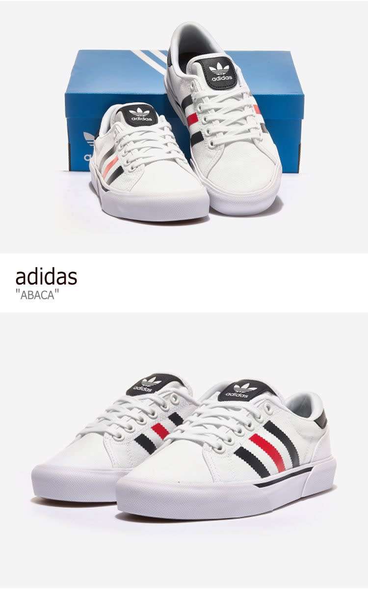 adidas Men`s ABACA Cloud White/ Scarlet Navy GX0207 Size UK 7 (SA 7)