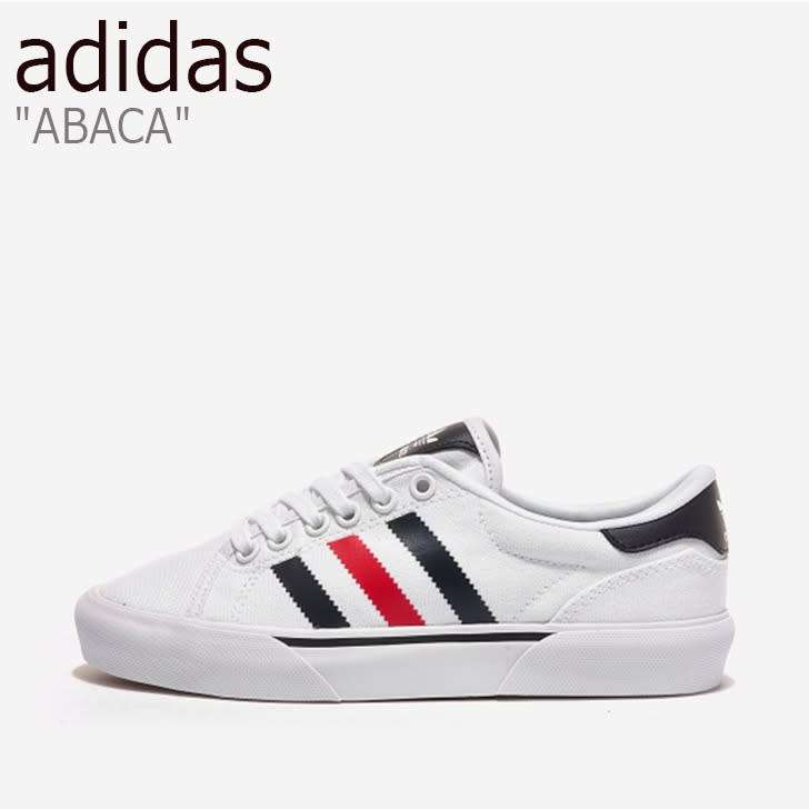 adidas Men`s ABACA Cloud White/ Scarlet Navy GX0207 Size UK 7 (SA 7)