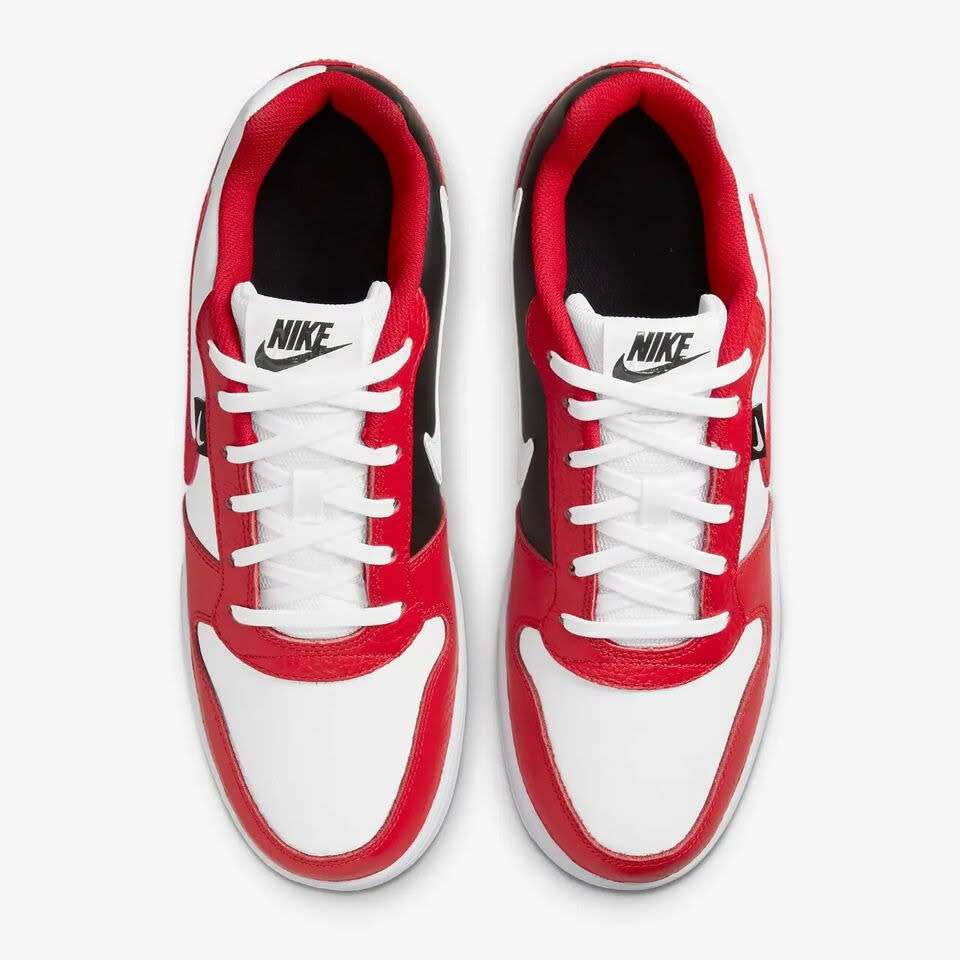 Nike Men`s Ebernon Low Premium Chicago White/ University Red/ Black AQ1774 101 Size UK 12 (SA 12)