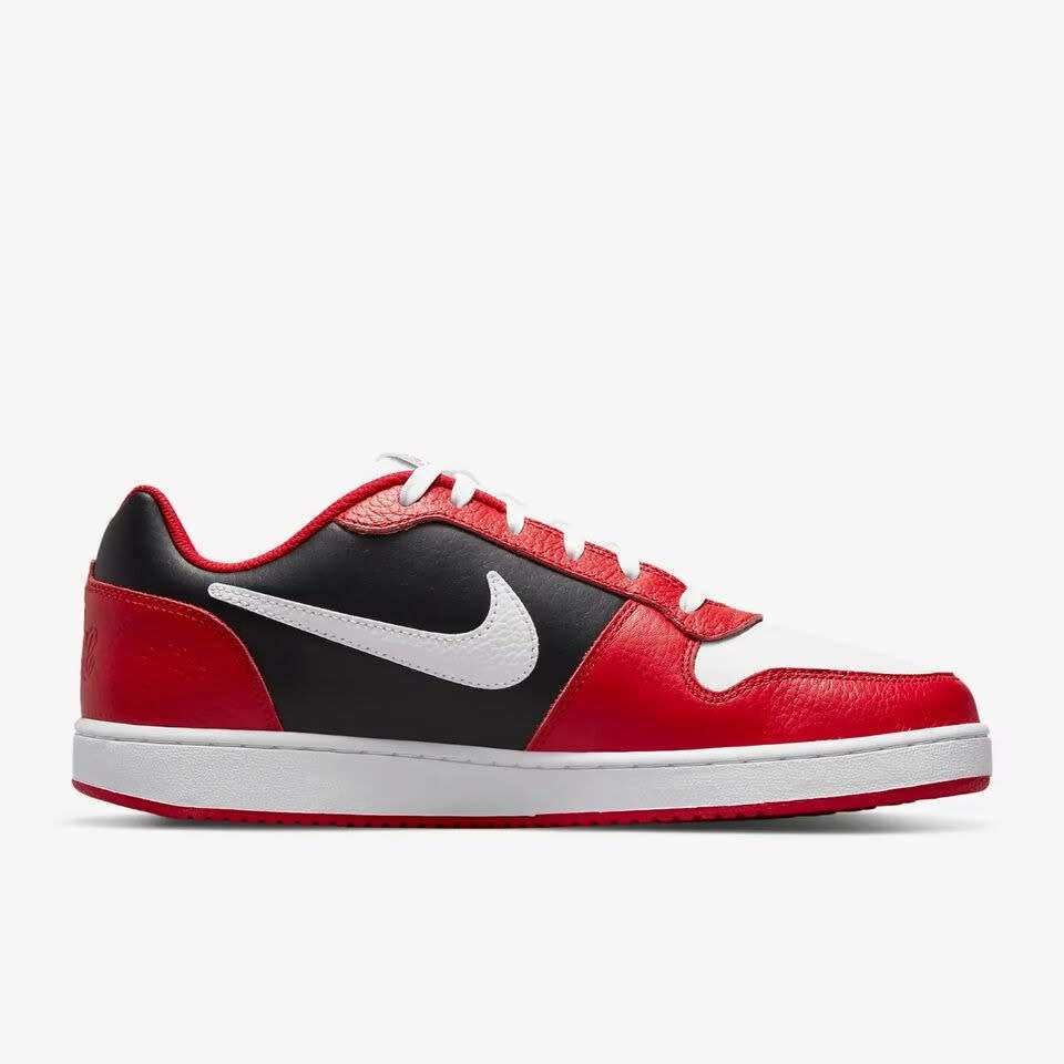 Nike Men`s Ebernon Low Premium Chicago White/ University Red/ Black AQ1774 101 Size UK 12 (SA 12)