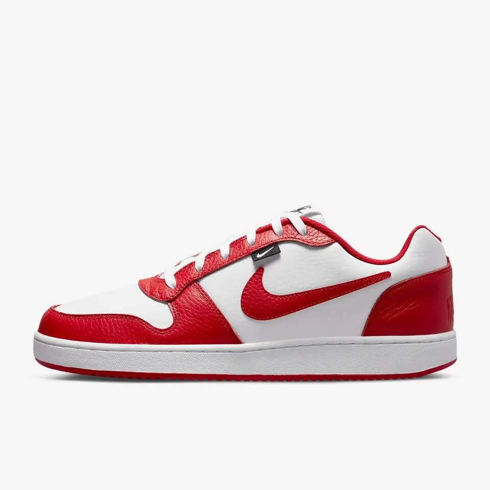 Nike Men`s Ebernon Low Premium Chicago White/ University Red/ Black AQ1774 101 Size UK 12 (SA 12)