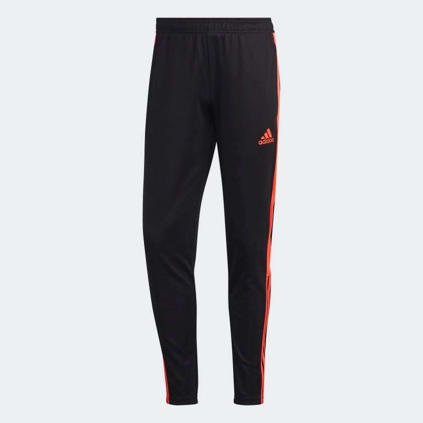 adidas Men`s TIRO ESSENTIAL PANTS Black/ Solar Red HM7923 Size Medium/Large
