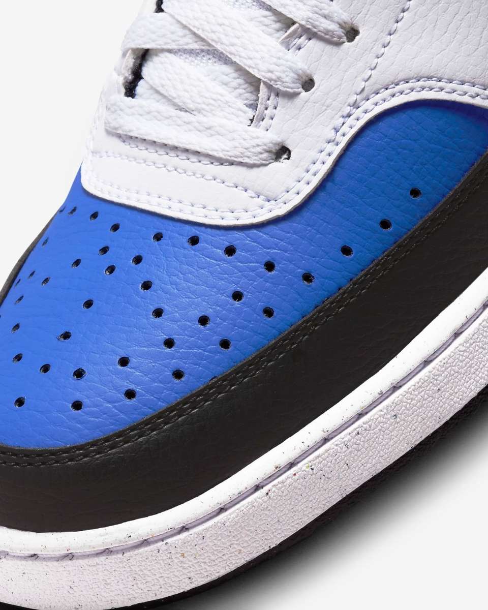 Nike Men`s Court Vision Mid Next Nature Game Royal/White/Black FQ8740 480 Size UK 7/8 (SA 7/8)