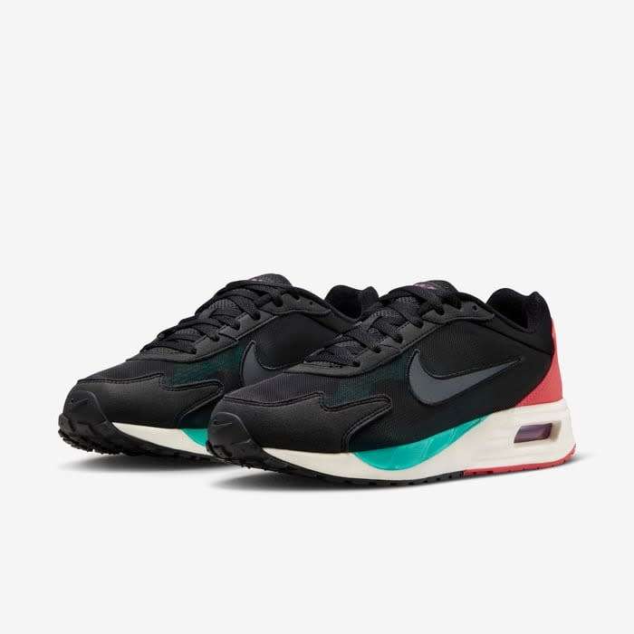 Nike Men`s Air Max Solo Black/Clear Jade II/Vivid Sulphur DX3666 001 UK 11 (SA 11)