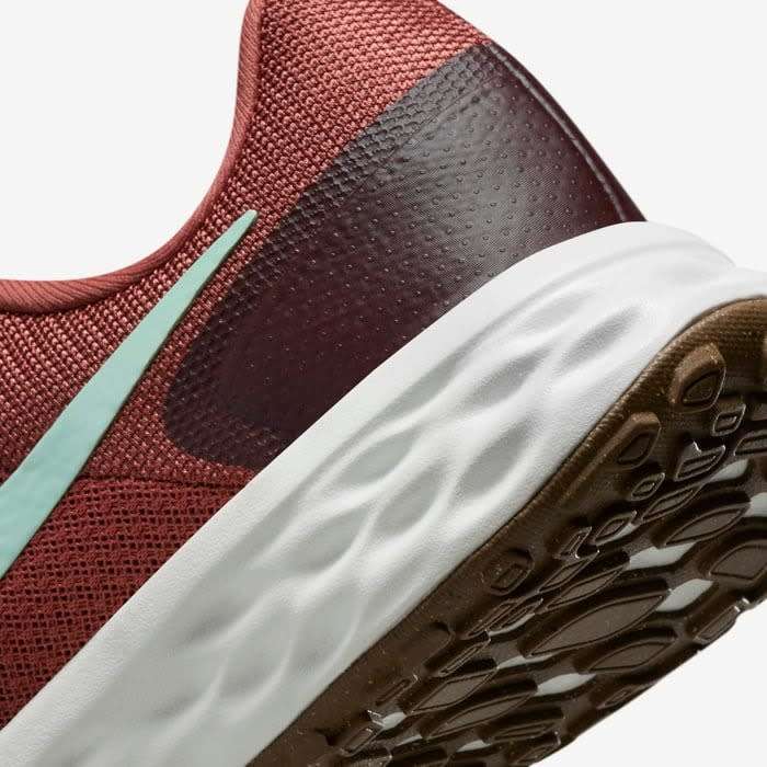 Nike Women's Revolution 6 NN Canyon Rust/Burgundy/ Mint Foam DC3729 602 Size UK 5/6 (SA 5/6)