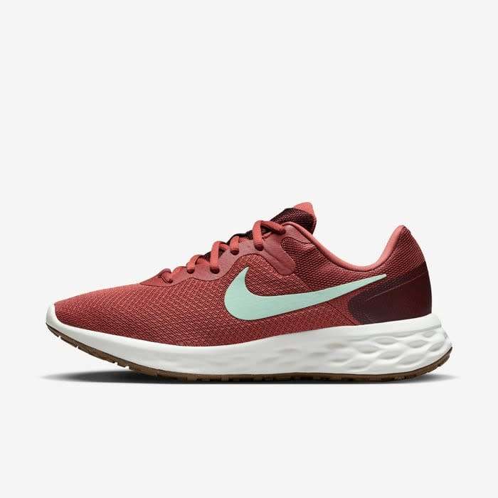 Nike Women's Revolution 6 NN Canyon Rust/Burgundy/ Mint Foam DC3729 602 Size UK 5/6 (SA 5/6)