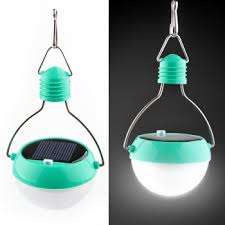 NEW Solar Powered 6 LED Bulb Hanging Lanterns light (1 UNIT)