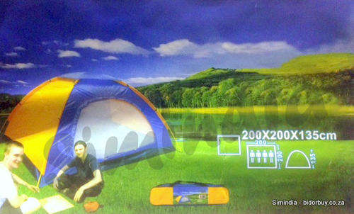Travel Tent Big Size 200 x 200 x 1.35cm for Outdoor Hiking, Camping -  Easy Installation