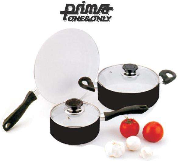 Prima One & Only 5 Piece Induction Pot Set with Glass Lids (POIS-500C)