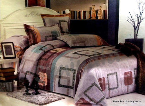 6 Piece Queen Size Cotton Feel Duvet Cover Set