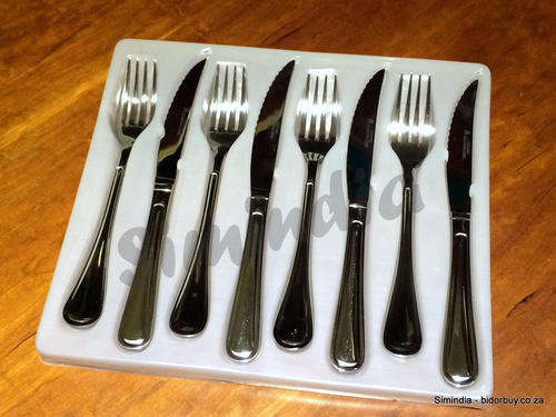 New Arrival- Table Pride Stainless Steel High Quality 8 Pc Steak Knife & Fork Set in a Box