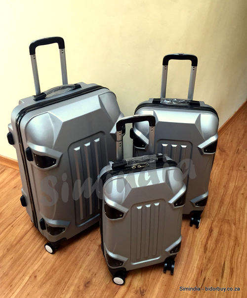 Set of 3 Suitcases Travel Trolley Luggage, ABS with Universal Wheels - Travel in Style