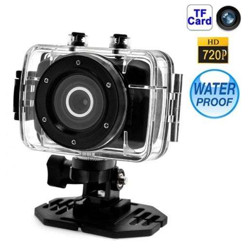 HD 720P Action Sports DV Helmet Car Bicycle Camera Waterproof Video Camcorder