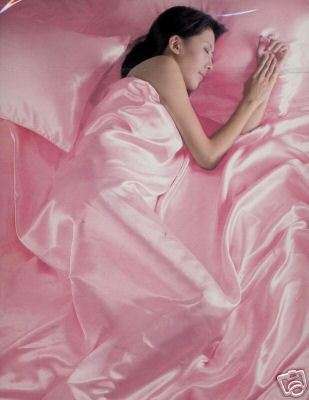 Sexy Queen Size Satin Charmeuse Pink Color By Scent Station