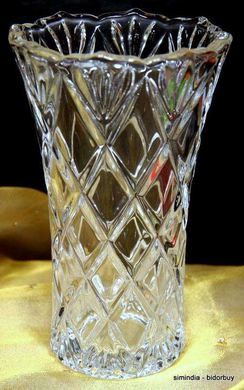 Crystal Vase  200mm /8"/.20cms high Walther glas Sparkling  ,made in germany