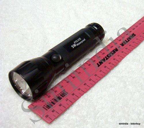 5 W Waterproof led torch with compass