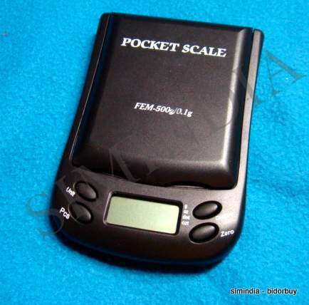 Digital Pocket Scale - 0.1-500G Weighing scale with counting function