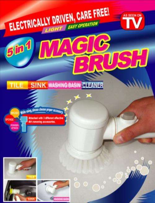 Magic Brush Tile Sink  washing basin Cleaner (5 in 1),battery operated,light care free