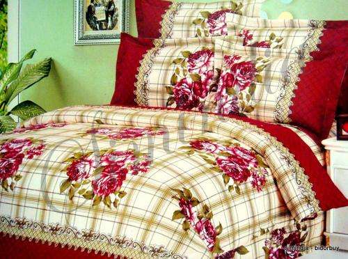 New Queen 8 pcs Printed Duvet Cover Set