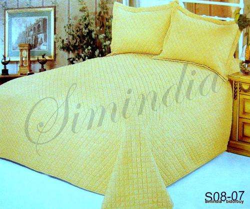 Cotton Quilted 4 pcs bed spread.