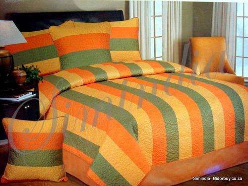 King size Bedspread Superior Luxurious polySilk with Embroidered 6 Piece