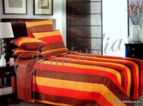 King size Bedspread Superior Luxurious polySilk with Embroidered 6 Piece