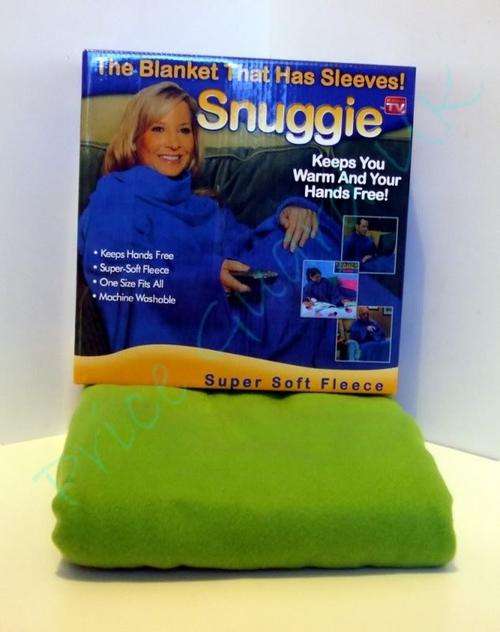 Snuggie Blanket WITH SLEEVES Great gift for Mum or Gran green color