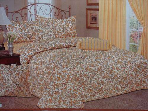 King size Bedspread Superior Luxurious cotton with Quilted 11 Pieces