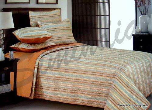 King size Bedspread Superior Luxurious polySilk with Embroidered 6 Piece