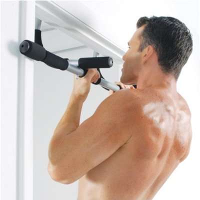 IRON DOOR GYM EXERCISE BAR,PULL UPS,CHIN UPS,PUSH UPS