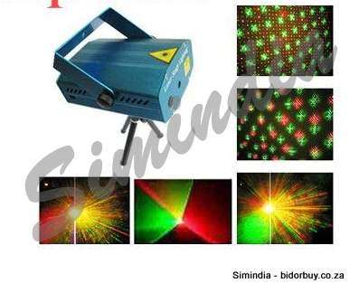 Laser DJ Party Effects Projector with Red and Green Lights