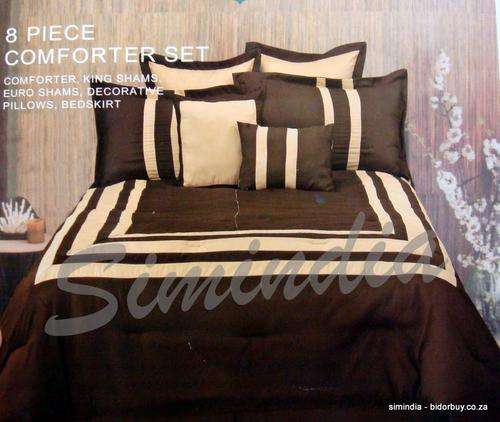 King size Bedspread Superior Luxurious 8 piece heavy comforter set