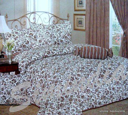 Get two great looks for price of one King size Bedspread Superior cotton reversible with 11 Pieces