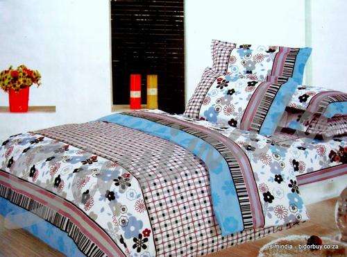 New Arrivals Excellent Quality soft cotton blend Seersucker Queen 10 pcs Printed Duvet Cover Set