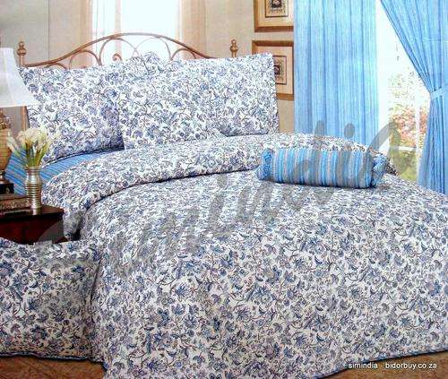 Get two great looks for price of one King size Bedspread Superior cotton reversible with 11 Pieces