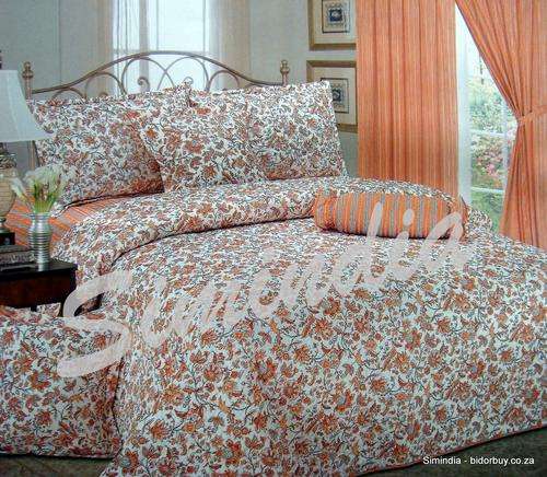 Get two great looks for price of one King size Bedspread Superior cotton reversible with 11 Pieces