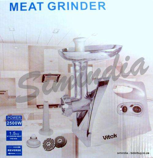 XMAS GIFT HEALTH MEAT GRINDER, MINCER, SAUSAGE 2500 WATTS REVERSE FUNCTION 1.5KG GROUND MEAT/ MIN